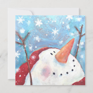 Snowman Celebration Holiday Card