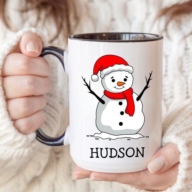 Snowman Childrens Hot Chocolate Christmas eve Gift Mug (Creator Uploaded)