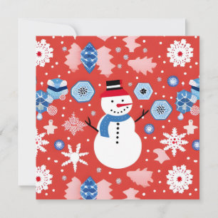 Snowman Chillin' Invitation