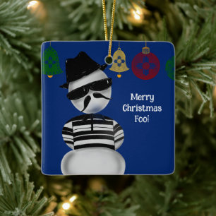Snowman Cholo New Mexico Christmas Ornaments Zia