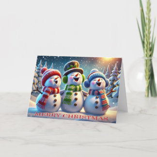 SNOWMAN CHORUS - CHRISTMAS SONGS HOLIDAY CARD