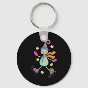 Snowman Christmas 2025 Family Matching Funny Winte Key Ring