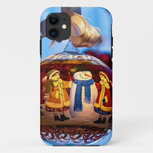 Snowman Christmas Ball iPhone 11 Case