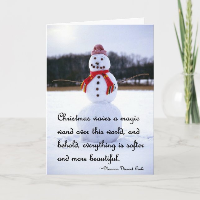 Snowman Christmas card (Front)