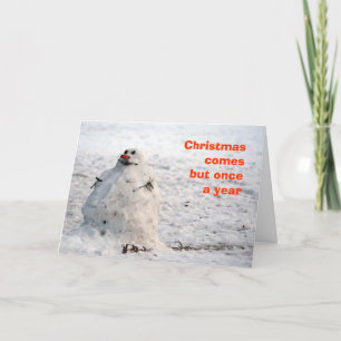 Snowman Christmas card