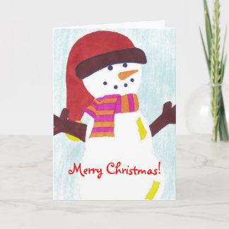 Snowman Christmas Card