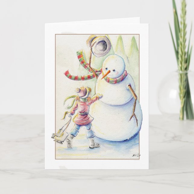 Snowman Christmas Card (Front)