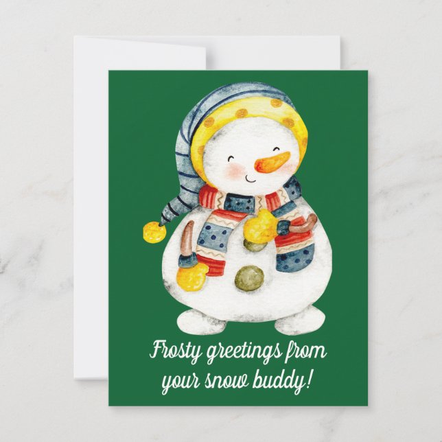 Snowman Christmas Card (Front)