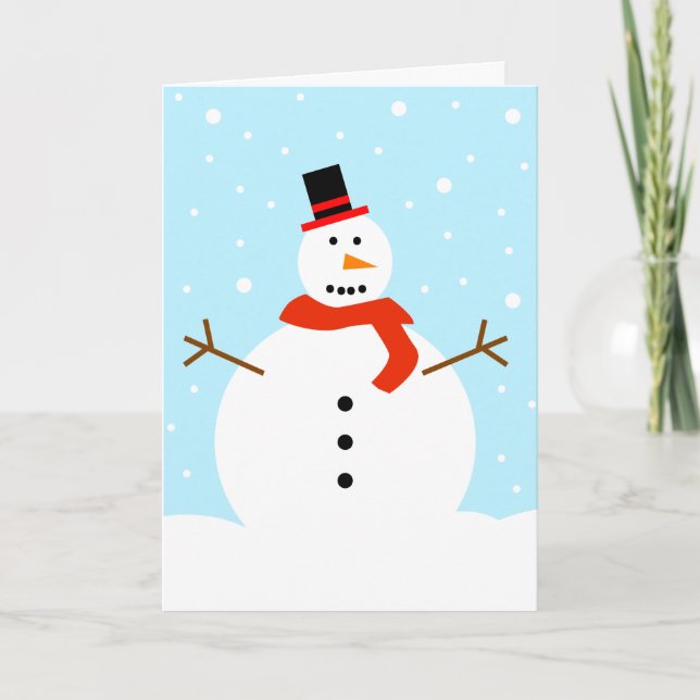 Snowman Christmas Card (Front)