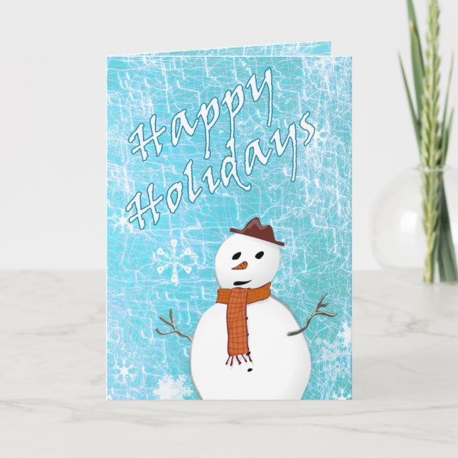 Snowman Christmas Card (Front)