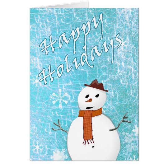 Snowman Christmas Card
