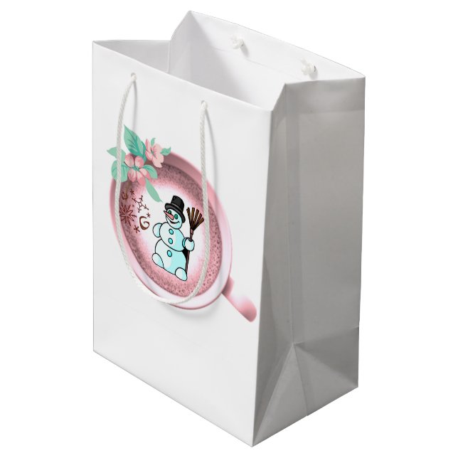 Snowman Christmas Gift Bags (Back Angled)