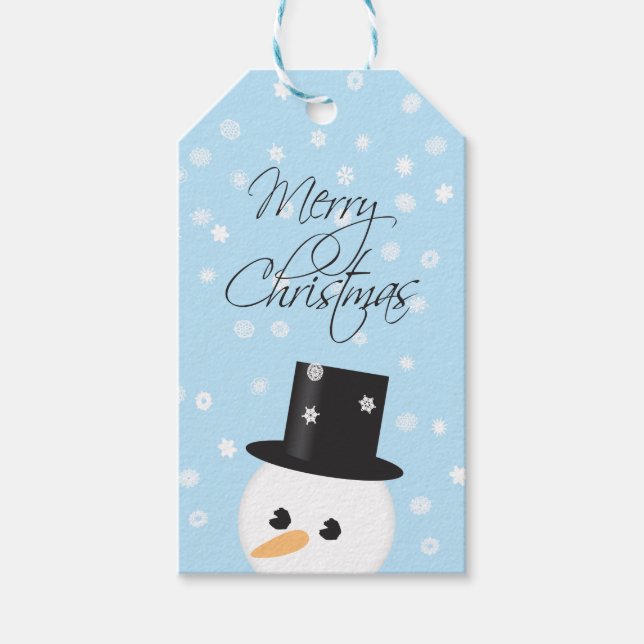 Snowman Christmas Gift Tag (Front)