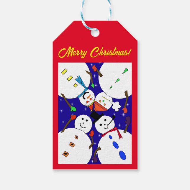 Snowman Christmas Gift Tag (Front)