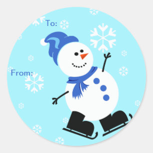 Snowman Christmas Gift Tags