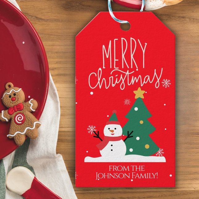 Snowman Christmas Gift Tags (Creator Uploaded)
