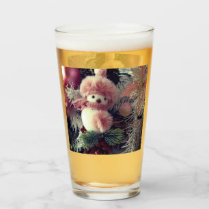 Snowman Christmas Glass Cup – Winter Drinkware