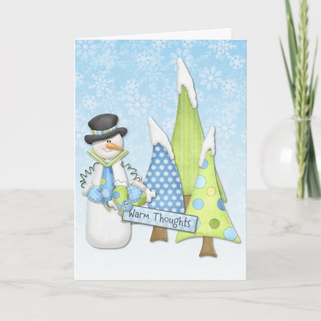 Snowman Christmas Greeting Cards (Front)