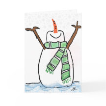 Snowman Christmas/Holiday Card
