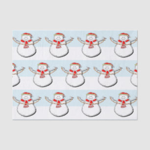 Snowman Christmas Holiday Tissue Paper