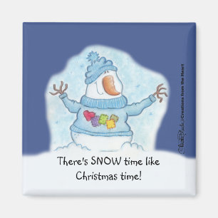 Snowman-Christmas Is “Snow” Close Magnet