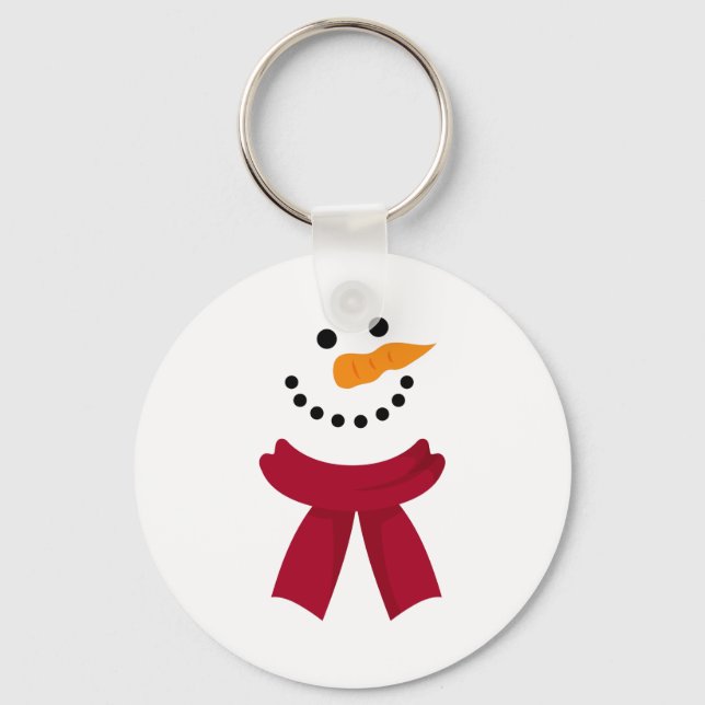 Snowman Christmas Key Ring (Front)