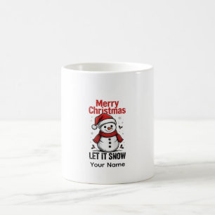 Snowman Christmas Mug - Let It Snow Gift