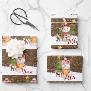 Snowman, Christmas Personalised  Wrapping Paper Sh