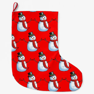 Snowman Christmas Socking Large Christmas Stocking