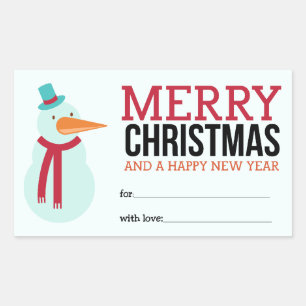 Snowman Christmas Sticker