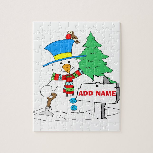Snowman Christmas style Jigsaw Puzzle (Vertical)