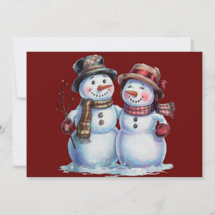 Snowman Christmas Vintage Holiday