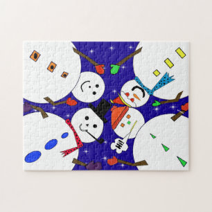 Snowman Christmas Winter Puzzle