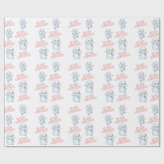 Snowman Christmas Wrapping Paper