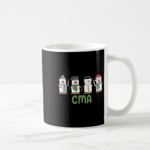 Snowman Cma Nurse Christmas Certified Medical Ista Coffee Mug