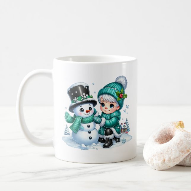 Snowman Coffee Mug (With Donut)