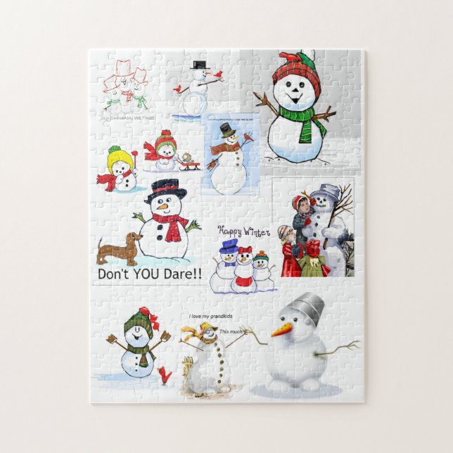 "Snowman Cold" Outside Jigsaw Puzzle (Vertical)