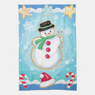 Snowman Cookie Kitchen Towel