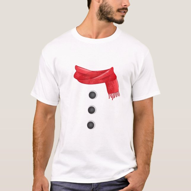 Snowman Costume Matching Group Family Christmas Xm T-Shirt (Front)