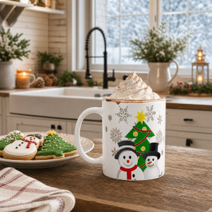 Snowman Cosy Winter Farmhouse Christmas Coffee Mug