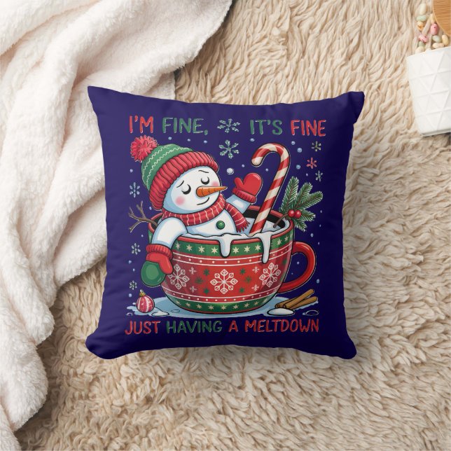 Snowman Cushion (Blanket)