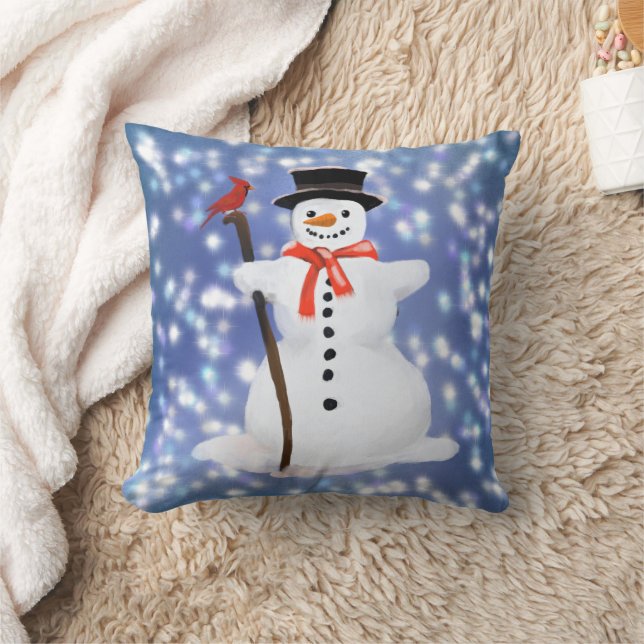 Snowman Cushion (Blanket)
