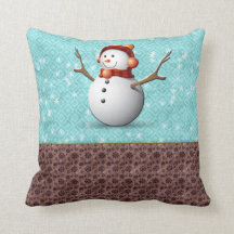 snowman cushion