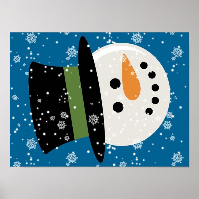 SNOWMAN CUTE FACE POSTER (Front)