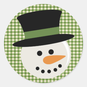 SNOWMAN CUTE FACE STICKERS