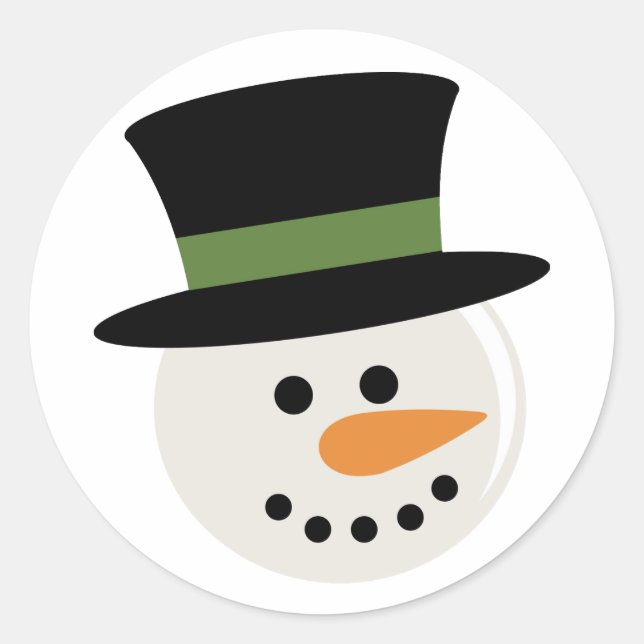 SNOWMAN CUTE FACE STICKERS (Front)