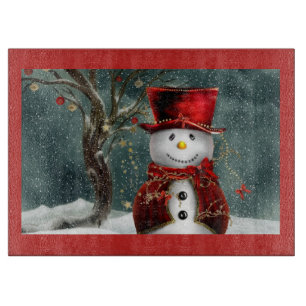 Snowman Cutting Board