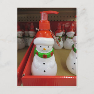 Snowman Dispenser Postcard