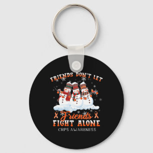 Snowman Don't Let Friends Fight Alone CRPS Awarene Key Ring