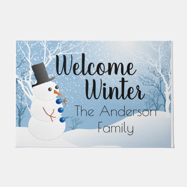 Snowman Doormat (Front)